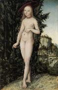 Lucas Cranach Venus stand landscape oil on canvas